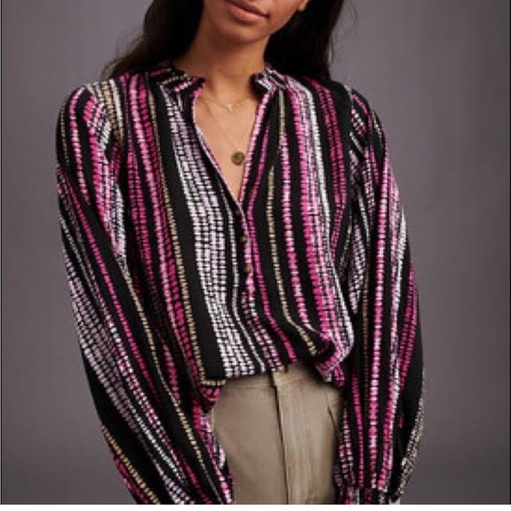 Maeve Colette Peasant Blouse Anthropologie Size medium